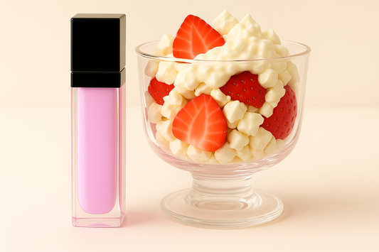 Lip gloss in color #FFB3DE with large capacity rectangular tube and black lid